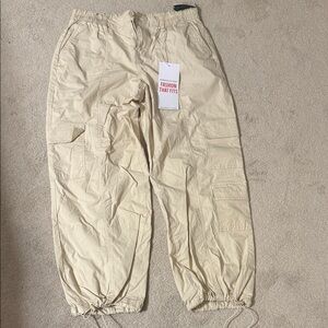 Celebrity Pink woman parachute Beige Pants
